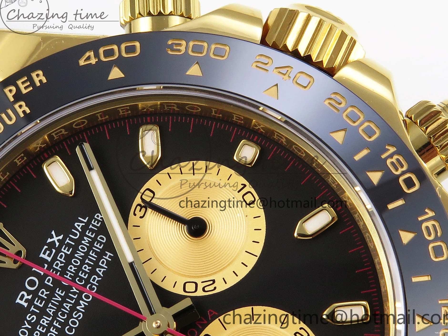 EDITION DAYTONA STRAP 116518 DIAL 1:1 YG BLACK RUBBER APSF ON SH4130 BEST OYSTERFLEX 0426